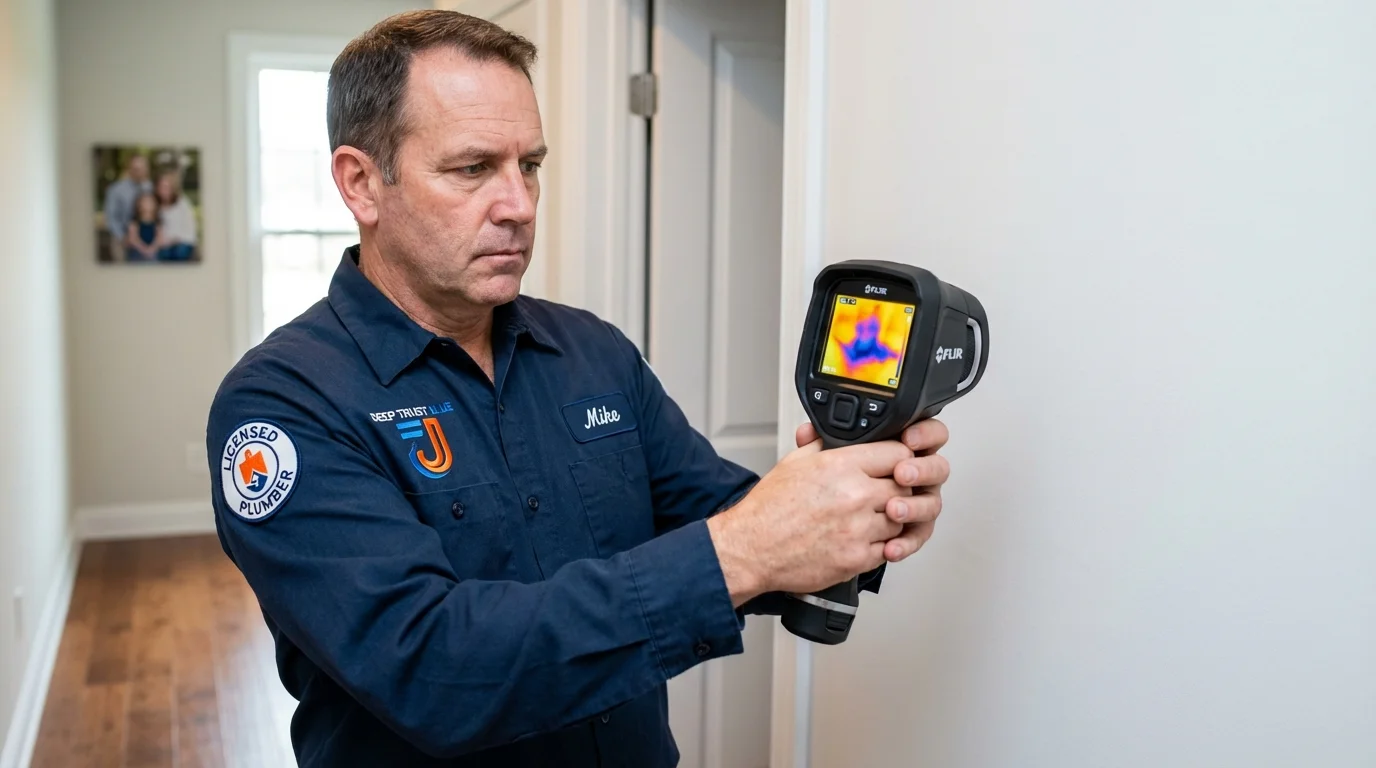 Thermal imaging leak detection by Johns Plumbing LLC in Claxton